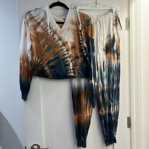 Colsie Tie Dye Matching Sweatsuit